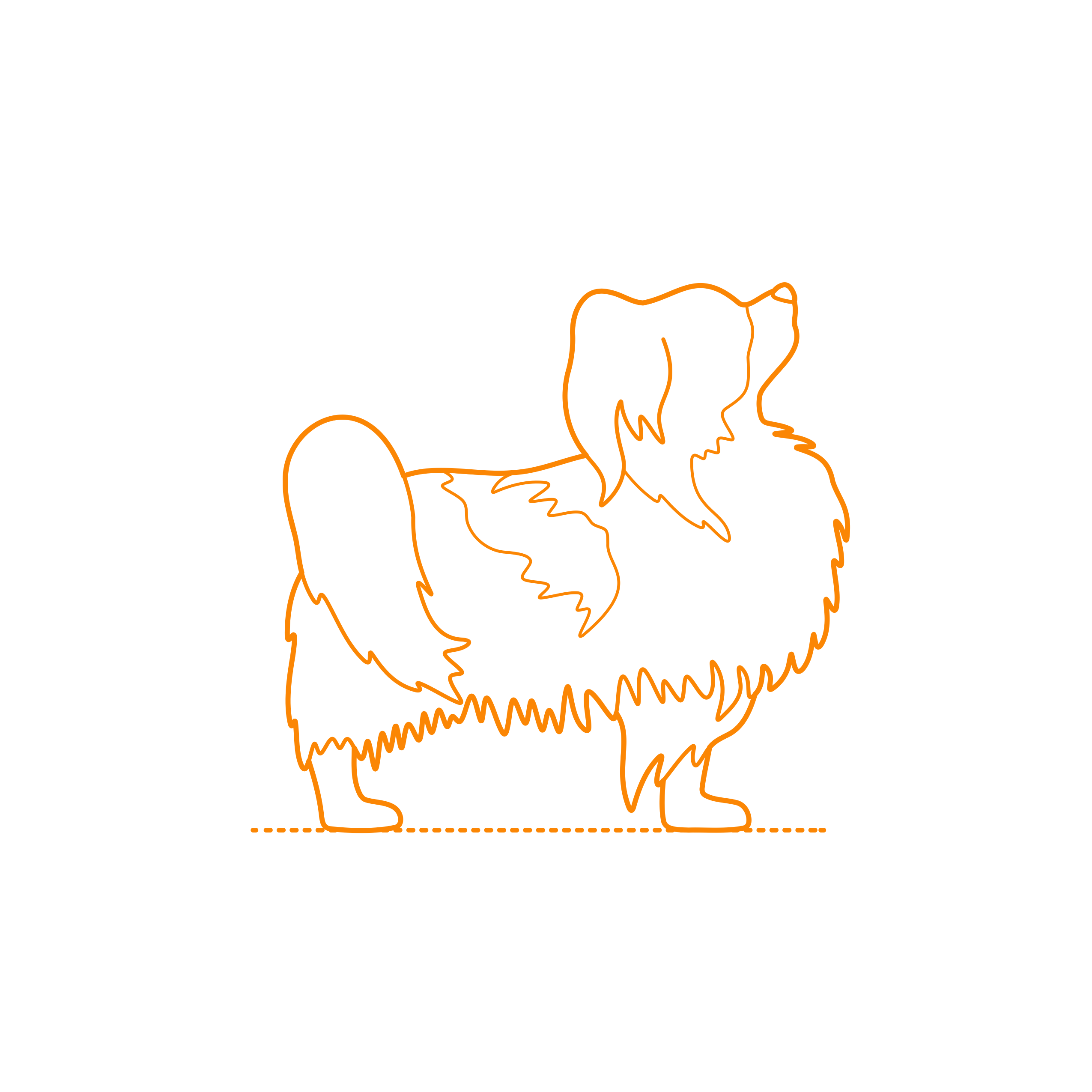 Animals Dogs Papillon Tracing Svg Vector Free Vectors